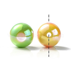 UV Plating Rainbow Iridescent Acrylic Beads&nbsp;OACR-K003-004