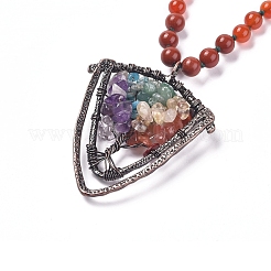 Yoga Chakra Jewelry&nbsp;NJEW-L163-A10