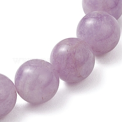 Natural Lavender Amethyst Round Beads Stretch Bracelets for Women&nbsp;BJEW-JB12127-01