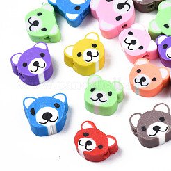 Handmade Polymer Clay Beads&nbsp;X-CLAY-S096-004