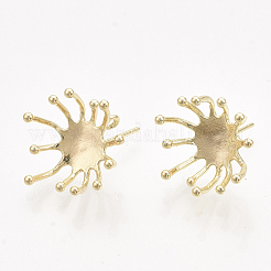 Brass Stud Earring Findings&nbsp;KK-T038-582G-NF