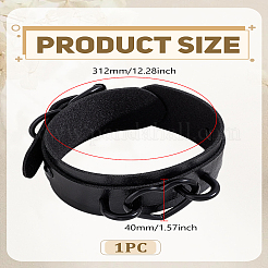 1Pc Heart PU Leather Bracelets for Men Women&nbsp;BJEW-LP0003-56