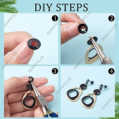 30Pcs 5 Style 304 Stainless Steel Stud Earring Findings&nbsp;STAS-SC0004-31