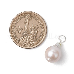 Natural Baroque Pearl Keshi Pearl Pendants&nbsp;PALLOY-JF05005