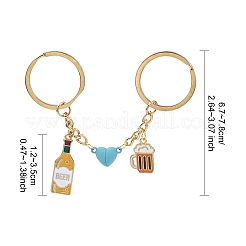 Alloy Enamel Keychain&nbsp;KEYC-YW00130-01