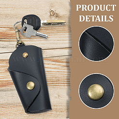 1Pc Vintage PU Leather Key Packing Bags with Alloy Clasps&nbsp;ABAG-GL0001-06A