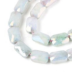 Anti-Tarnish Electroplate Glass Beads Strands&nbsp;GLAA-T025-29D
