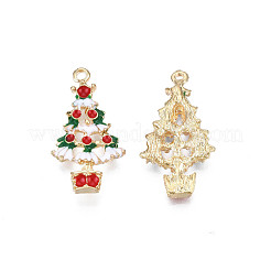 Rack Plating Alloy Enamel Pendants&nbsp;ENAM-N055-149