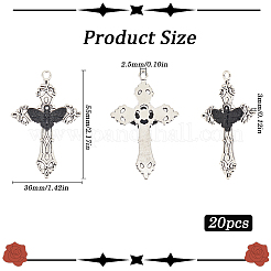 20Pcs Alloy Big Pendant&nbsp;FIND-SC0011-73