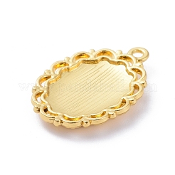 Alloy Pendant Cabochon Settings&nbsp;PALLOY-E577-38G