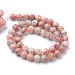 Natural Red Netstone Bead Strands&nbsp;G-R345-4mm-45