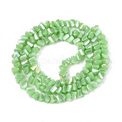 Electroplate Opaque Glass Beads Strands&nbsp;GLAA-N022-4mm-16