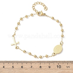 Religion 304 Stainless Steel Link Bracelets&nbsp;BJEW-F524-05B-G