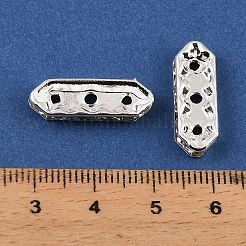 Brass Crystal Rhinestone Spacer Bars&nbsp;RB-T019-01F-S