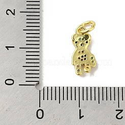 Real 18K Gold Plated Brass Pave Colorful Cubic Zirconia Pendants&nbsp;KK-M283-06C-02