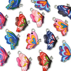 14Pcs 7 Colors Printed Alloy Pendants&nbsp;FIND-FS0002-04