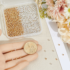 800Pcs 2 Colors Rack Plating Brass Beads&nbsp;KK-BBC0023-18