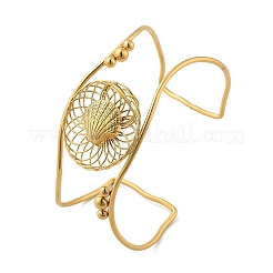 304 Stainless Steel Cuff Bangles for Women&nbsp;BJEW-Z091-05G-02
