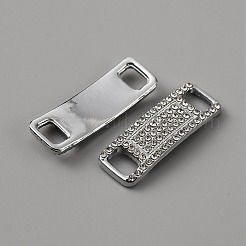 1 Pair Brass Micro Pave Clear Cubic Zirconia Connector Charms&nbsp;FIND-AR0002-41