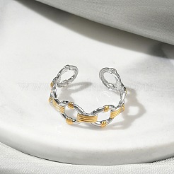 304 Stainless Steel Cuff Open Rings&nbsp;RJEW-F202-01A-GP