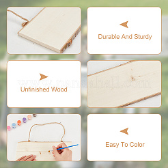 Unfinished Wood Pendant Decorations&nbsp;AJEW-WH0258-813