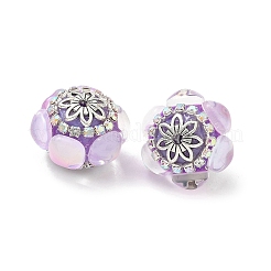 Acrylic Rhinestone Rondelle Beads&nbsp;CLAY-NH0003-02AS-03