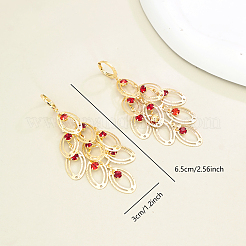 Brass Oval Tassel Hoop Earrings&nbsp;CQ4366