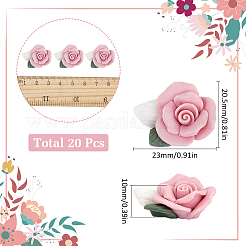 20Pcs Handmade Polymer Clay Cabochons&nbsp;PORC-SC0001-10