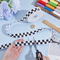 Polyester Grosgrain Ribbon&nbsp;OCOR-WH0105-050B