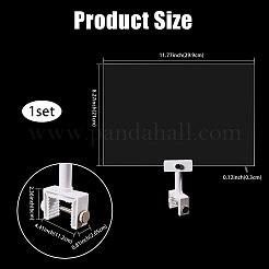 Rectangle Acrylic Tag Sign Label Holder&nbsp;AJEW-WH0609-177