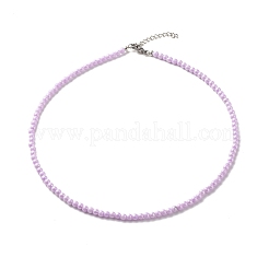 7Pcs 7 Color Round Acrylic Beaded Necklaces for Women&nbsp;NJEW-JN03864