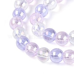 Electroplate Glass Beads Strands&nbsp;EGLA-N019-6mm-06