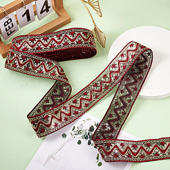 Ethnic Style Embroidery Polyester Ribbons&nbsp;SK-TAC0001-04