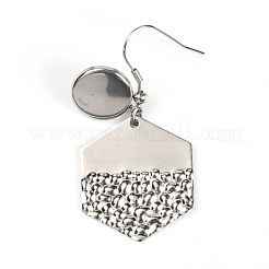 304 Stainless Steel Earring Hooks&nbsp;STAS-WH0027-20A