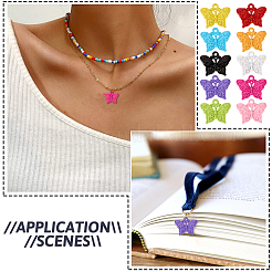 20Pcs 10 Colors Baking Paint Alloy Pendants&nbsp;FIND-TA0002-82