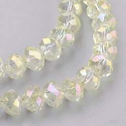 Electroplate Glass Beads Strands&nbsp;X-GLAA-K027-02AB