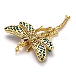 Autumn Theme Brass Micro Pave Cubic Zirconia Pendants&nbsp;ZIRC-L100-004G