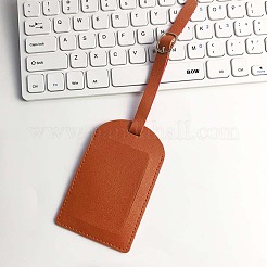 CutHollow 4Pcs PU Leather Luggage Tag&nbsp;OFST-CL0001-01B-02