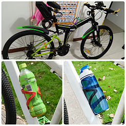 Aluminum Alloy Bicycle Drink Water Bottle Cup Holder Cage&nbsp;AJEW-WH0143-30A