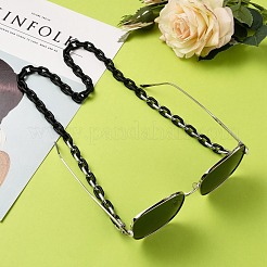 Spray Painted CCB Plastic Linking Eyeglasses Chains&nbsp;AJEW-EH00240-01