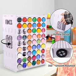 108-Hole Rotatable Plastic Paint Racks&nbsp;ODIS-WH0043-317