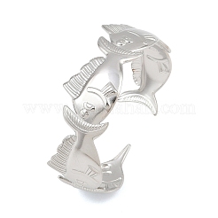 304 Stainless Steel Cuff Bangles for Women&nbsp;BJEW-P372-01P