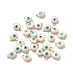 304 Stainless Steel Evil Eye Enamel Charms&nbsp;STAS-G302-02G-02