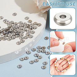 150Pcs Real Platinum Plated Brass Spacer Beads&nbsp;KK-BC0014-20