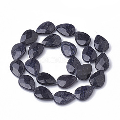 Synthetic Blue Goldstone Beads Strands&nbsp;G-S292-13