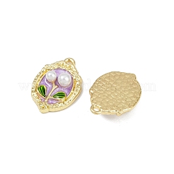 Alloy Enamel Pendants&nbsp;PALLOY-P311-01D-G