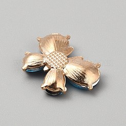 Light Gold Alloy Rhinestone Cabochons&nbsp;FIND-WH0173-340F