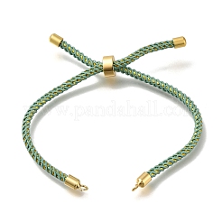 Braided Cotton Cord Slider Bracelet Making&nbsp;MAK-R001-01G-30