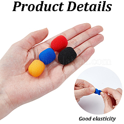 40Pcs 4 Colors Sponge Microphone Sleeve&nbsp;AJEW-GF0014-38