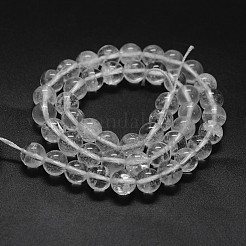 Natural Quartz Crystal Beads Strands&nbsp;G-F570-01-10mm